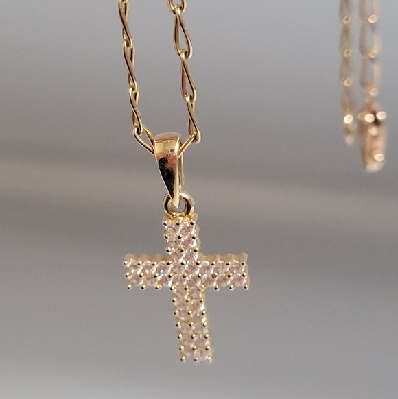 Jewelry - 14k Solid Gold Cross Pendant, Approx. 1" Height. 💥FIRM PRICE💥
